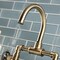 Kingston Brass KS2173RKX Bridge Bathroom Faucet with Push Pop-Up, Antique Brass KS2173RKX - alternate 6